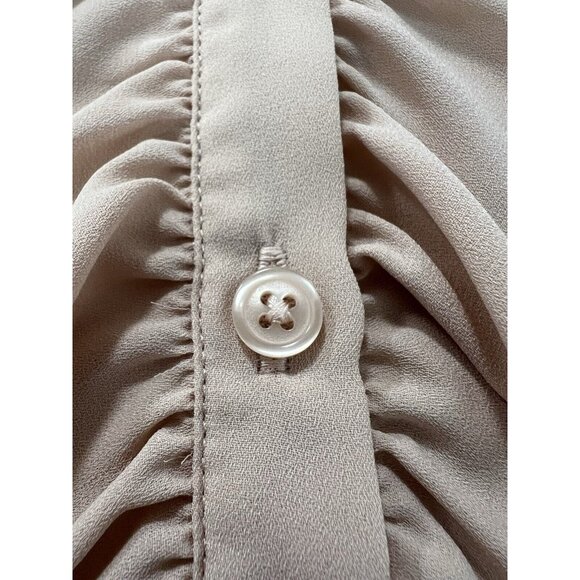 Banana Republic Blouse Sleeveless Blouse Ruffle Size Small Office Career Formal - Picture 10 of 10